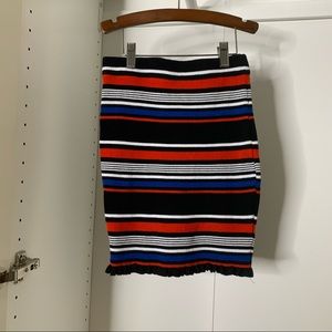5/$15 Sale ❤️ Stretchy Striped Bodycon Mini Skirt